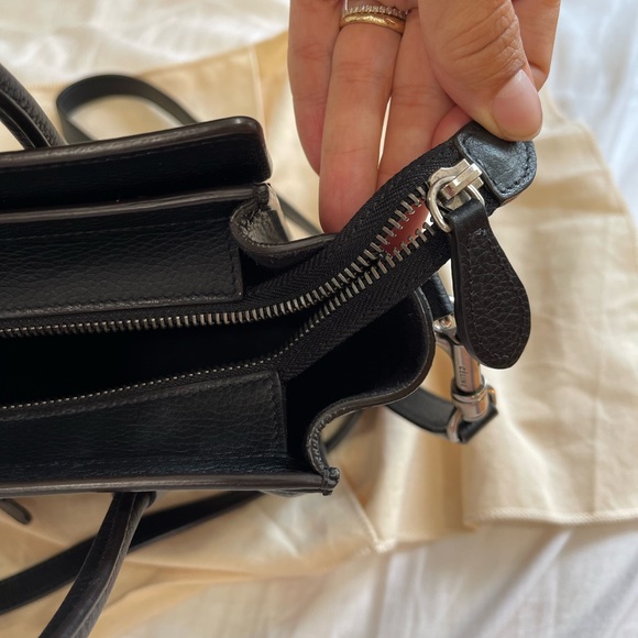 CELINE NANO LUGGAGE BAG IN DRUMMED CALFSKIN
BLACK - Picture 5 of 10